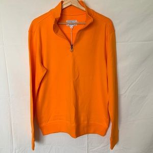 Southern Tide Orange Quarter-Zip Pullover